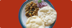 Bhatura, a fried indian bread