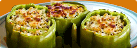 Stuffed green peppers